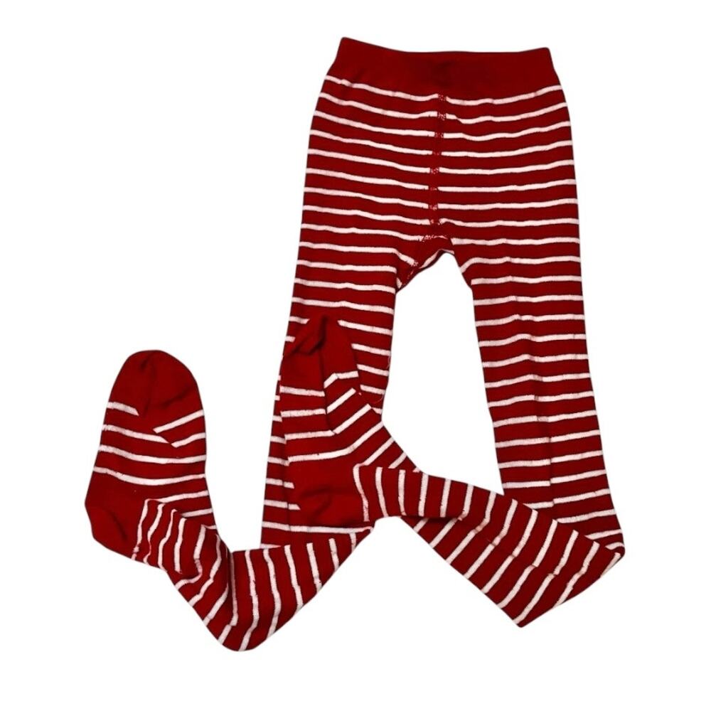 Hanna Andersson Bright Basics Striped Tights Size 5-7
